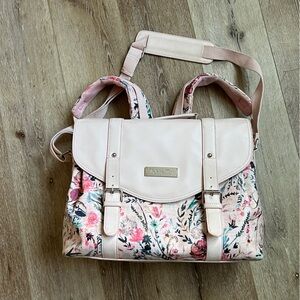 House of Flynn Backpack with shoulder strap- Blush Fable pattern